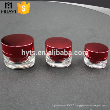 15ml 30ml 50ml UV process red cosmetic packaging jar for cream